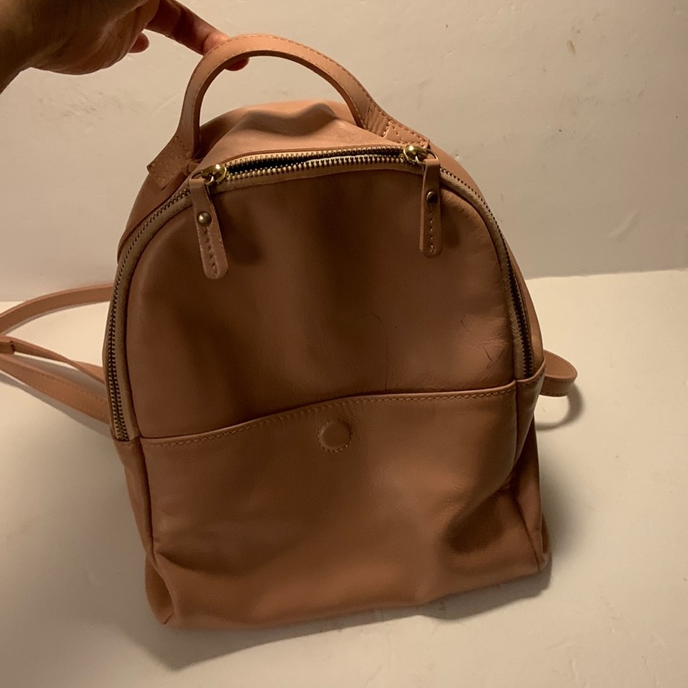 American Eagle Pink REAL Leather Backpack!